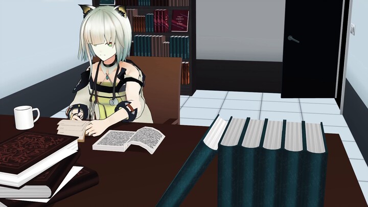 [Arknights MMD] Dr. Xie is madly testing Kal'tsit's office