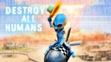 ☢️ YeeHAW Riding Atomic Weapons Down to Area 42 ☢️ - Destroy All Humans Remake Gameplay