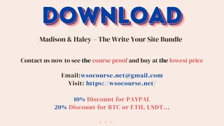 Madison & Haley – The Write Your Site Bundle