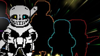 Super cool! [Animation] Ink! sans, but all summoned are three-in-one combinations_1st stage final tr