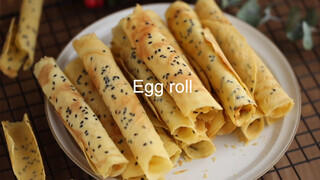 Making Crispy Egg Rolls with a Pan