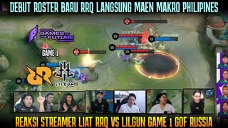 DEBUT ROSTER BARU RRQ ! REAKSI STREAMER RRQ VS LILGUN GAME 1 | GAMES OF FUTURE