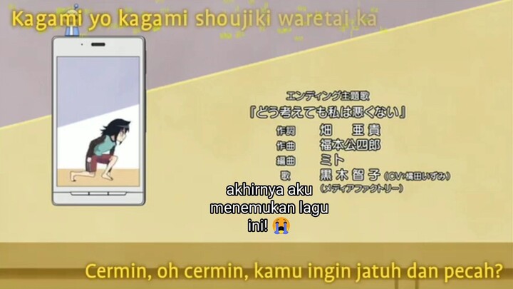 akhirnya aku jadi tau lagu dari kagami yo kagami yo shoujiki waretai ka😭😭😭😭