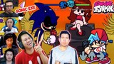 REAKSI GAMER NGERAP BATTLE MELAWAN SONIC IBLIS EXE | Friday Night Funkin Indonesia