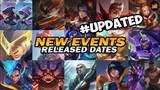 ALL UPCOMING EVENTS + RELEASED DATES