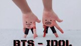 【Entertainment】Finger-dancing sisters. BTS - Idol