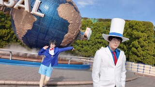 ใน Universal Studios ที่คอสเพลย์เป็น Kaitou Kidd จริงๆ แล้วเขาได้รับการปฏิบัติเหมือนเป็น NPC...