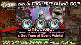 NINJA TOOL GRATIS RASA TOP UP WAJIB PUNYA,CARA DAPETIN TOOL GG - NARUTO X BORUTO NINJA VOLTAGE