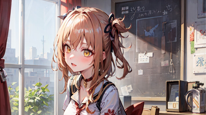 [Genshin Impact /AI Painting] Xiao Gong JK? Bro, this doesn't taste right!