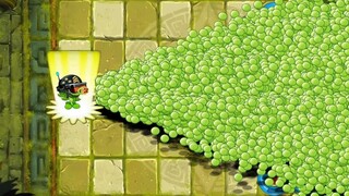 大哥和100个等级一的植物vs100只失落杨伞僵尸- PvZ 2 游戏玩法