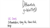 UC Davis: differentiate y=ln(cos^5(3x^4))