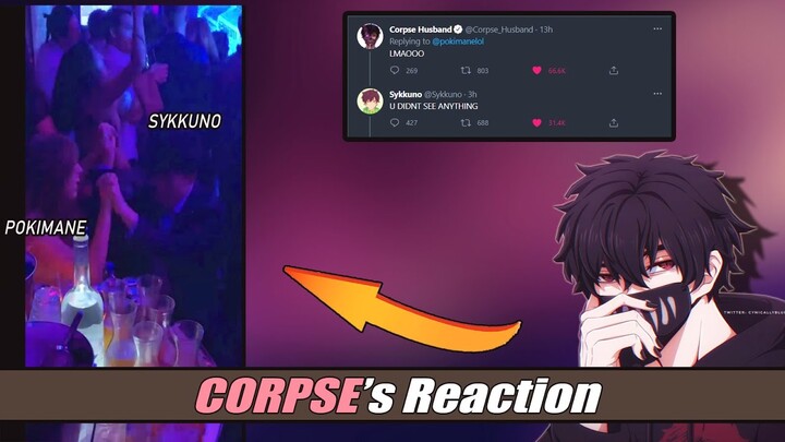 CORPSE reaction on Pokimane trying to get Sykkuno to dance