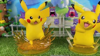 [Pocket Maple] Playful Pokémon Gengar and Pikachu stress relief unboxing sharing pointing people to 