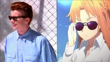[Anime] "Never Gonna Give You Up" MV Reproduction