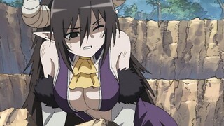 The succubus wife is both submissive and sexy. After being defeated, the male protagonist forced her