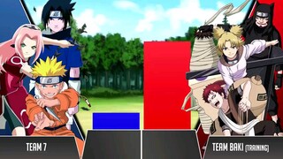 Team 7 vs SAND SIBLINGS Power Levels 🔥