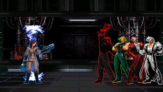 KOF MUGEN: HIGH-TECH WHIP VS TEAM RUGAL!!!