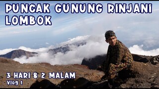 PENDAKIAN PUNCAK GUNUNG RINJANI LOMBOK jalur SEMBALUN , happy climbing - Vlog 1