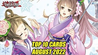 Top 10 Yu-Gi-Oh! Cards August 2022