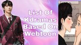 webtoon kdramas || kdrama based on webtoon || webtoon || korean webtoon List || Divi kworld