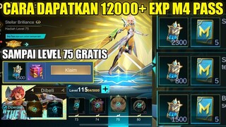 CARA MENDAPATKAN 12000+ EXP M4 PASS TAMBAHAN | SAMPAI KE LEVEL 75 | KLAIM SKIN BEATRIX PRIME GRATIS