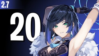 Genshin Impact Top 20 Characters Used in Spiral Abyss 2.7