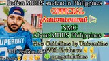 Official Announcement about NMC BY Universities of Philippines, MBBS in Philippines  ✌️ Vlog Mohit