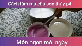 Làm rau câu sơn thủy p4