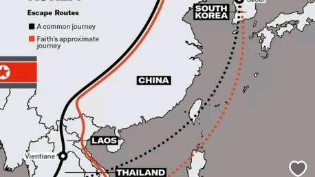 What are some examples in the world of two places that are close to each other but require a long de