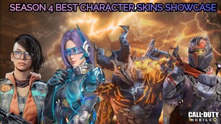 *New* Season 4 Best character skins showcase | Free and paid character skins gameplay