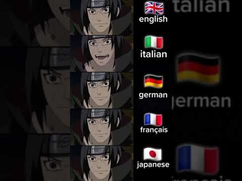 Itachi in differents languages #anime #animeedit #itachi #naruto #sasuke #madara #minato #shorts