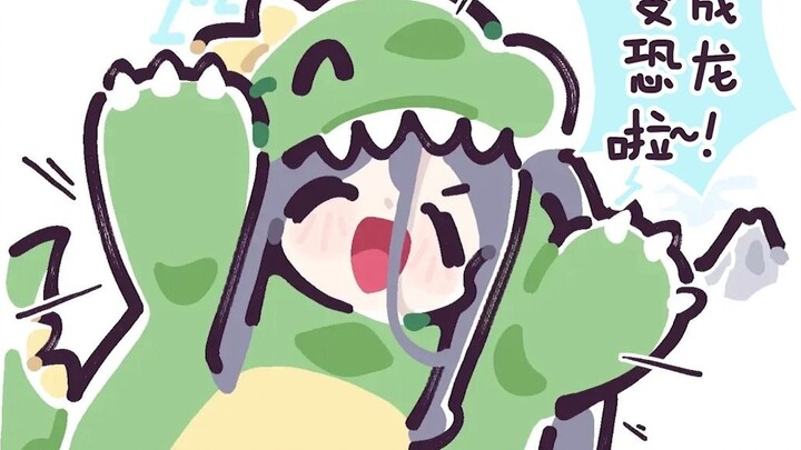 Alice turned into a dinosaur~! 【Nagae】