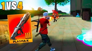 TESTEI AO MÁXIMO A NOVA PLASMA-X SOLO VS SQUAD!! FREE FIRE MOBILE