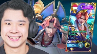 Review Skin Epic Clint Captain of the Reefs Rp1,000,000 (Mobile Legends)