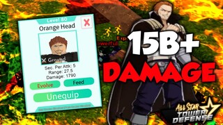 Level 80 Orange Head (GILDART) Showcase in 15B+ Damage | All Star Tower Defense ROBLOX