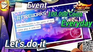 One Punch Man The Strongest | 100.000 Coins Setiap Hari, GRATIS!!! - Event