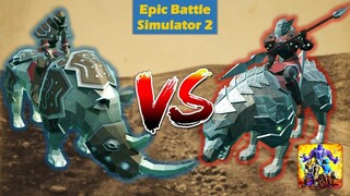 Epic Battle Simulator 2 | 120 RHINOS VS 120 WOLVES!!!