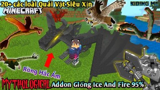 Cách Cài Addon Mythological Giống Ice And Fire 95% Cho Mcpe 1.14, 1.16 (Có link) | KIDING MC