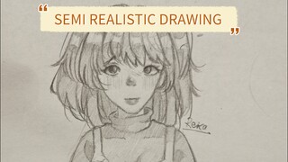 simple semi realistic drawing