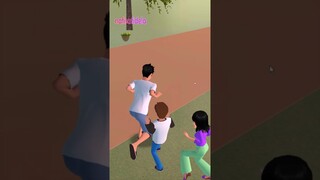 MAIN AIYA SUSANTI & NENEK NENEK SI BONGKOK TIGA Sakura School Simulator #shorts