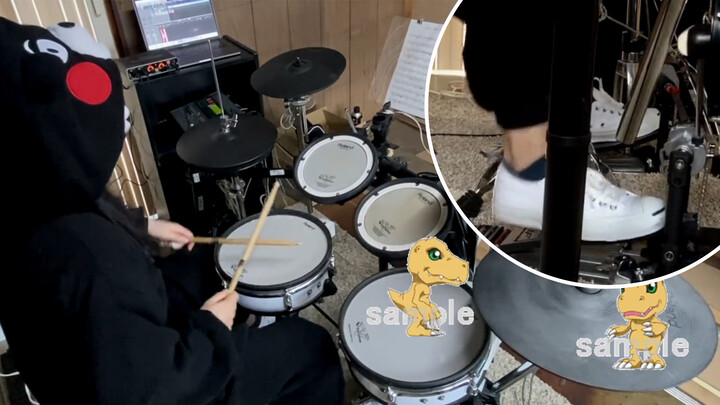 Butter-Fly (Wada Koji - Digimon Adventure OP) drum cover | Biar Kumamoto memainkan digimon untukmu