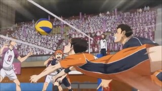 Yū Nishinoya's double save during the thrilling late game against Shiratorizawa