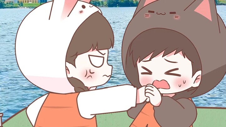 [Meow Rabbit] Pacarku benar-benar asyik ngobrol dengan gadis lain di depanku? ! !