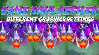 Bane Soul Defiler Epic Skin in Different Graphics Settings