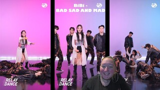 I react to: BiBi - "BAD SAD AND MAD" (Relay dance)