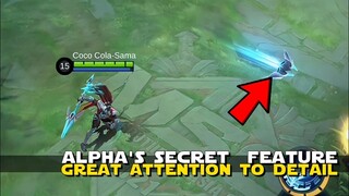 SECRET FEATURE OF THE NEWLY REVAMPED ALPHA | GREAT ATTENTION TO DETAIL! | MOBILE LEGENDS NEW UPDATE!