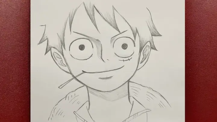 Anime drawing | how to draw Monkey D. Luffy step-by-step