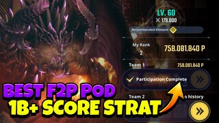 F2P POWER OF DESTRUCTION 1B+ SCORE USING THIS ONE STRAT & 2 TEAMS EASILY! [Solo Leveling: Arise]