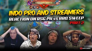 INDO PRO PLAYERS and STREAMERS REACTION MSC 2022 FINALS PART 2