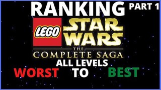 Ranking All Lego Star Wars The Complete Saga Levels WORST to BEST Part 1